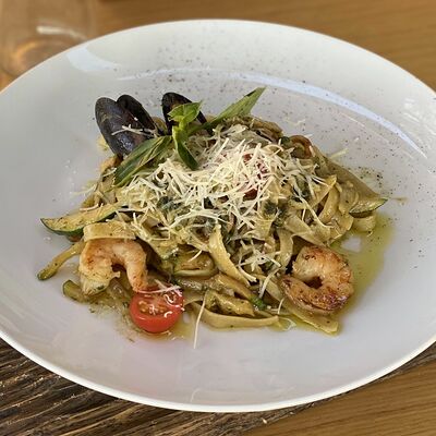 Паста с морепродуктами в Хвоя по цене 650 ₽