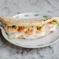 Панини цукини, креветка, страчателла в KUZNYA Cafe