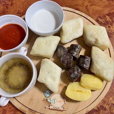 Аварский хинкал с сушеной колбасой в Чудочуду по цене 920 ₽