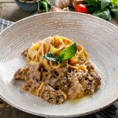 Паппарделле с рагу из ягнёнка в Маймун по цене 790