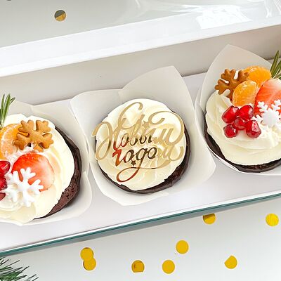 Набор капкейков Новогодние в Tortterry по цене 1200