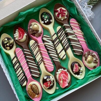 Шоколадные ложечки из бельгийского шоколада в Berry sweets по цене 1447 ₽