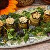 Рулетики из баклажанов с сыром сулугуни, чесноком и грецким орехом в Дэда по цене 600