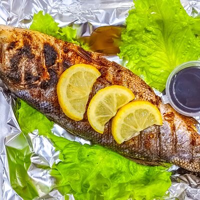 Сибас на мангале в Шашлык с акцентом по цене 940 ₽