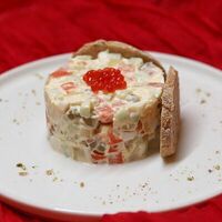 Оливье с лососем в Ptitim