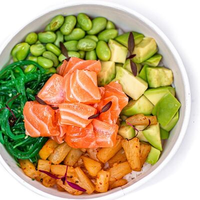 Поке-боул Сяке двойная порция лосося в Sea Zone по цене 945