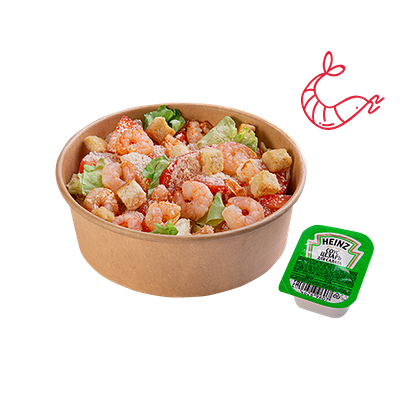 Салат Цезарь с креветками в Доминос пицца по цене 16 р.