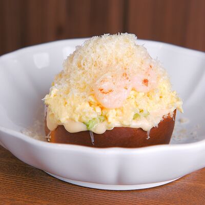 Скрэмбл с креветкамив Red Cup iMall по цене 570 ₽