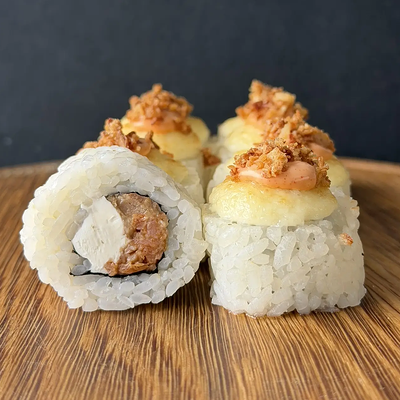 Запеченный с лососем терияки и луком фри в ГансРолл по цене 655 ₽