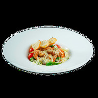 Цезарь с креветками в Fat house