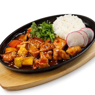 Цыпленок в кисло-сладком соусе в Делюсь добром по цене 640 ₽