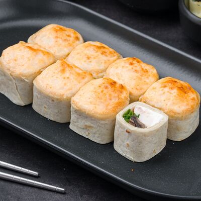 Ролл-тортилья с курицей и грибами в Рыба закусывала по цене 429 ₽