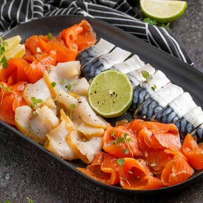 Рыбное ассорти в Баклажан в ТЦ 