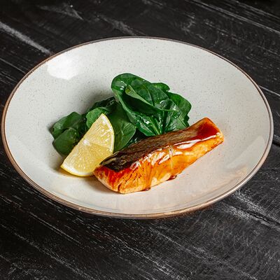 Стейк из лосося с соусом терияки в Я тебя люля по цене 1250 ₽