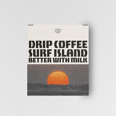 Набор кофе в дрип-пакетах Surf Island Better with Milk в Surf Coffee X Val DIsere по цене 555 ₽