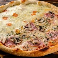 Дуэт №1 Много сыра с ветчиной и грибами в Чили-Pizza