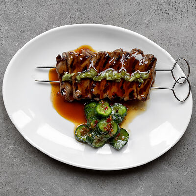 Кушияки стриплойн, битые огурцы в Tokyo Sushi по цене 2880 ₽