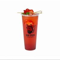 Клубника-розовая гуава Pink Guava Strawberry Tea в Bubble Tea Баблти