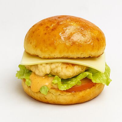 ФитБургер с куриной котлетой в Дом Салат&Поке по цене 390 ₽