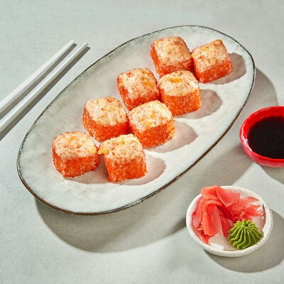 Ролл запеченная Калифорния в ПАЛКИ-СКАЛКИ по цене 524 ₽