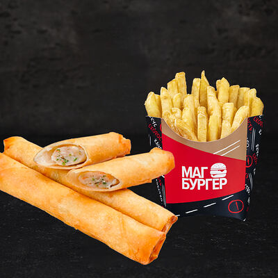 Комбо сигар с морепродуктами и картофеля Фри в Магбургер & Братья Караваевы по цене 400