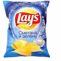 Чипсы Lays со вкусом сметаны и зелени в ПлатForma