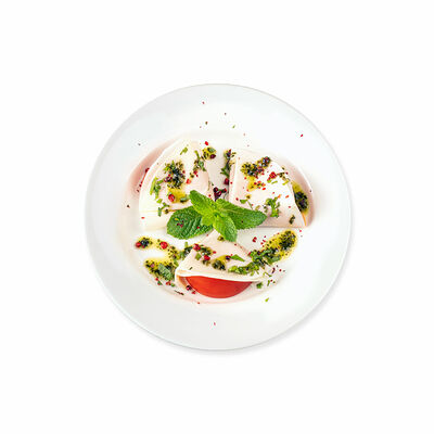 Сулугуни с томатами и соусом Песто в Алло! Пицца по цене 265