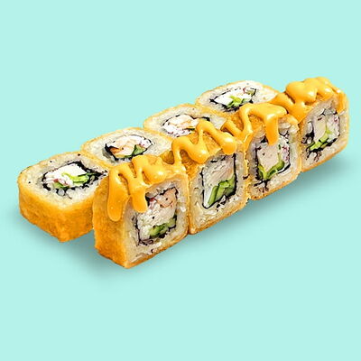 Ролл Микс темпурный в Khaki Sushi по цене 354 ₽