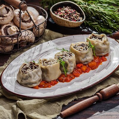 Ханум с грибами в Пельмения по цене 578 ₽