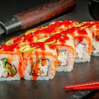 Ролл Токио с угрем и морским лососем premium в Fast Япония Premium Sushi