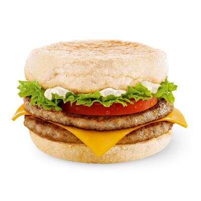 Двойной Фреш МакМаффин в Макдоналдс по цене 163 ₽