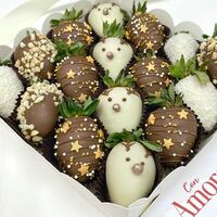 Набор S «Олени» Клубника в шоколадев Con Amore