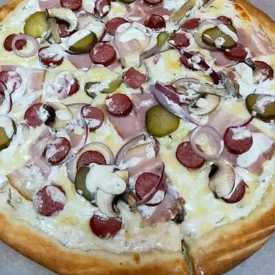 Пицца Деревенская в Пиццерия жарптицца по цене 1000 ₽