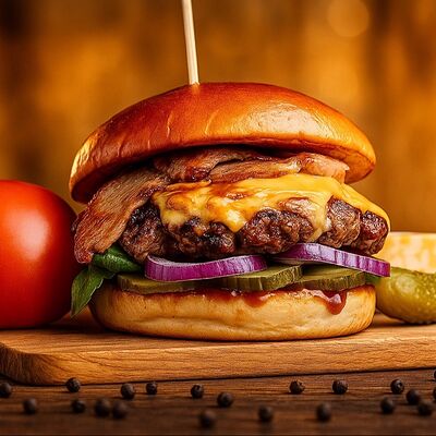 Бургер Большой и вкусный в Культ Бургеров по цене 750 ₽