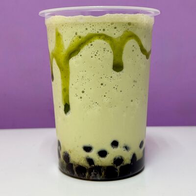 Бабл Милкшейк Матча Фисташка-мята в Manioka bubble tea moti coffee по цене 500 ₽