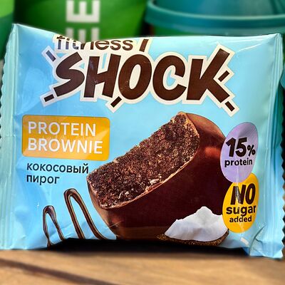 Протеиновый брауни Кокосовый пирог Fitness Shock в Coffee Like по цене 215 ₽
