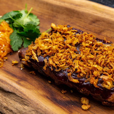 Острые свиные ребра с кимчи в Галки по цене 1200 ₽