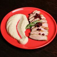 Грудка утки с пюре из корня сельдерея в Lions Head