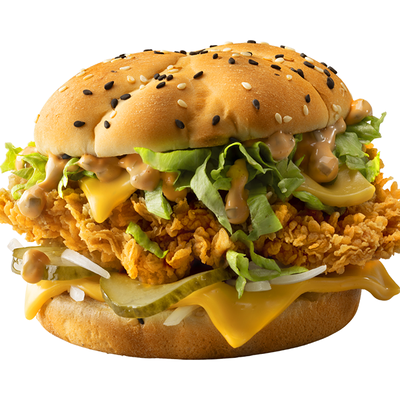 Шефбургер Де Люкс Острый Особый в KFC по цене 169 ₽