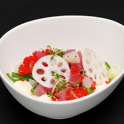 Тартар с гребешком и тунцом в Пару палок по цене 645 ₽