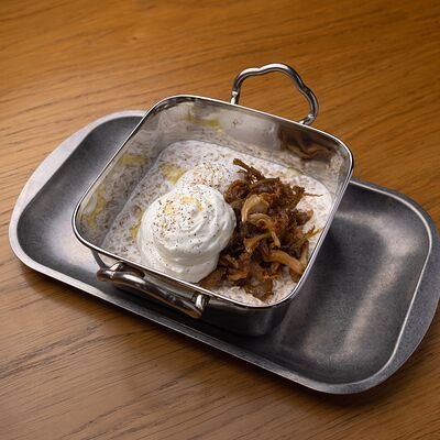 Гречка, вешенки, яйцо пашот в 321 Club by Novikov по цене 480 ₽