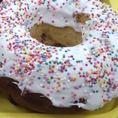 Кулич творожный в Пышнотесто по цене 690 ₽