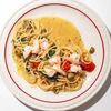 По-средиземноморски с креветками в Semplice по цене 620