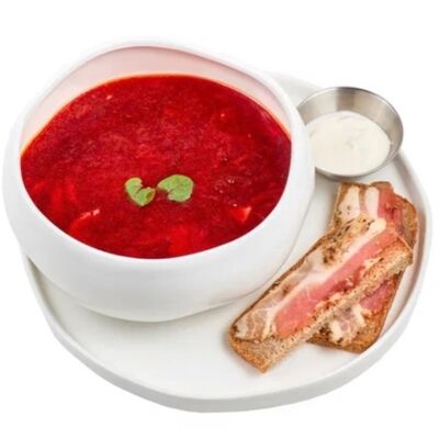 Борщ с курицей в 4 сыра по цене 625 ₽