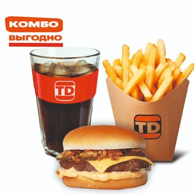 Комбо с бургером Брат L в Бургерная по цене 489 ₽