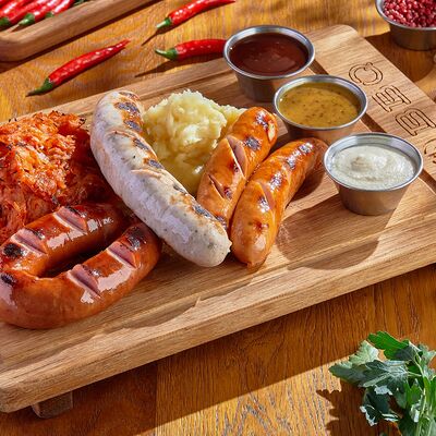 Сет колбасок в BBQ Beer Restaurant по цене 3190 ₽
