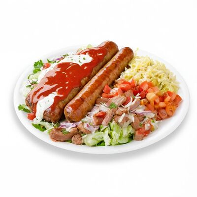 Хот-дог на тарелке в Шаверма ALOV по цене 543 ₽