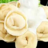 Мини-пельмешки со сметаной в А-ля блинчик