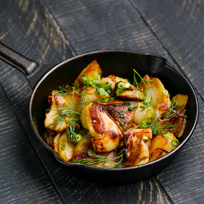 Жареха с белыми грибами Яндекс в Снегири на Лагерном по цене 680 ₽