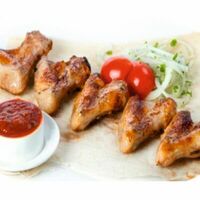 Шашлык из куриных крылышек в Чайхана 95